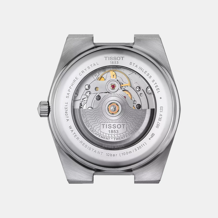 Tissot PRX Powermatic 80 40mm Automatic Watch – Black Dial Leather Strap