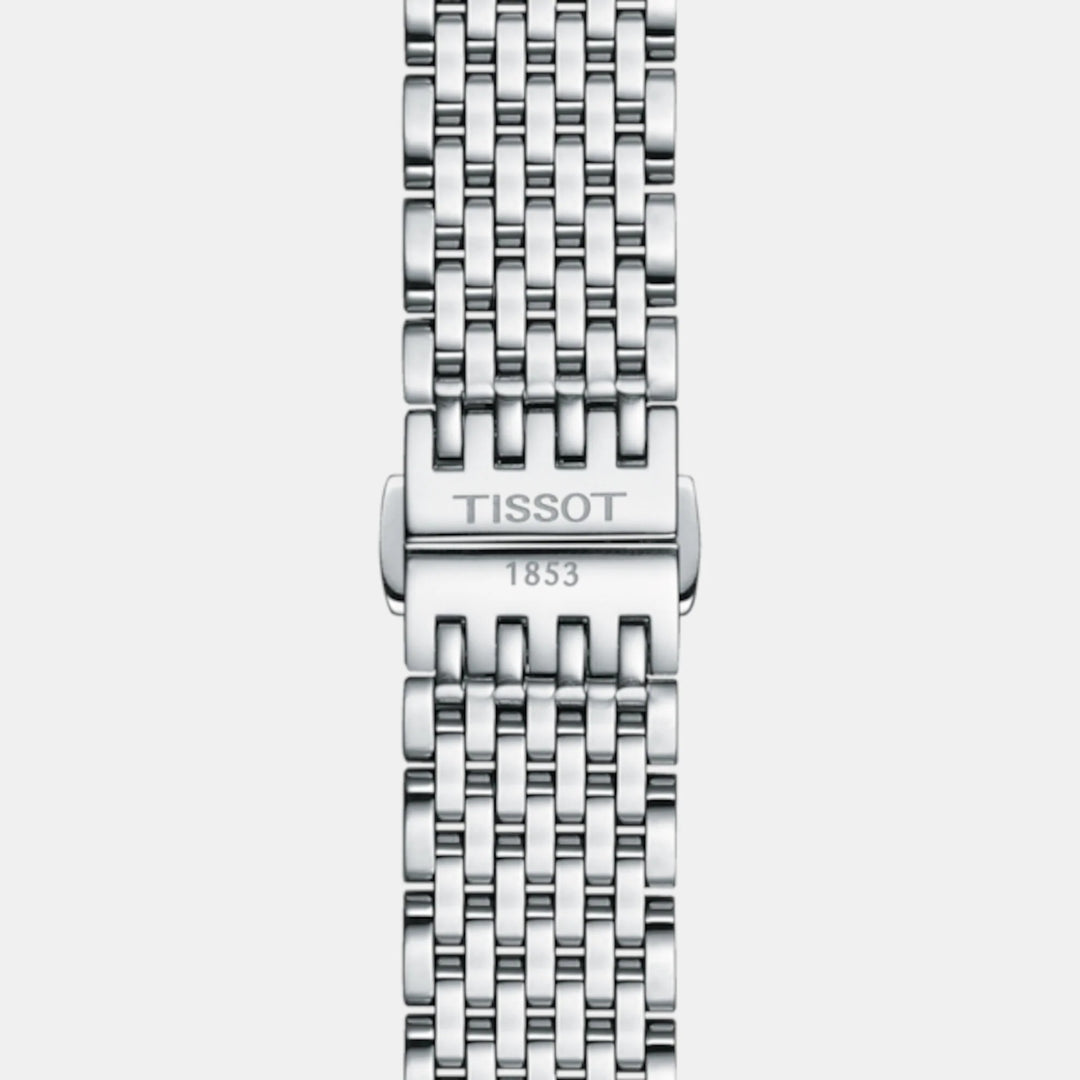 Tissot Everytime 34mm Quartz Watch – Silver Dial Steel Mesh