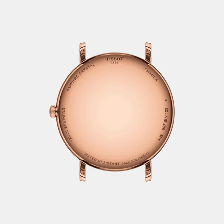 Tissot Everytime 40mm Quartz Watch – Silver Dial Rose Gold Mesh