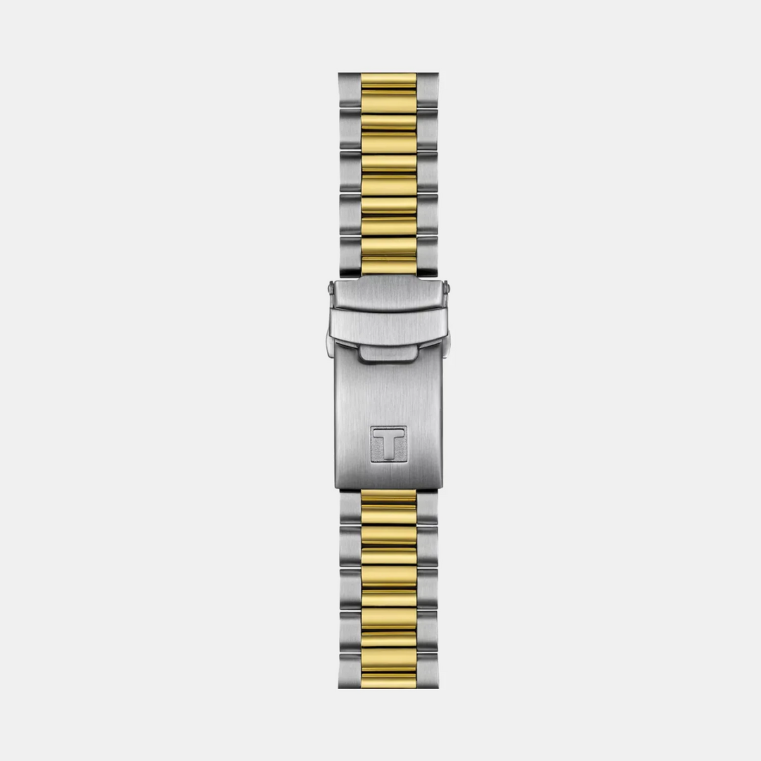 Tissot PR516 Chronograph 40mm Quartz Watch – Black Dial Two-Tone