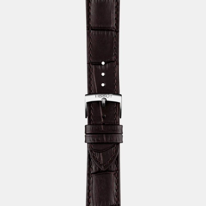 Tissot PR 100 40mm Quartz Watch – Silver Dial Leather Strap
