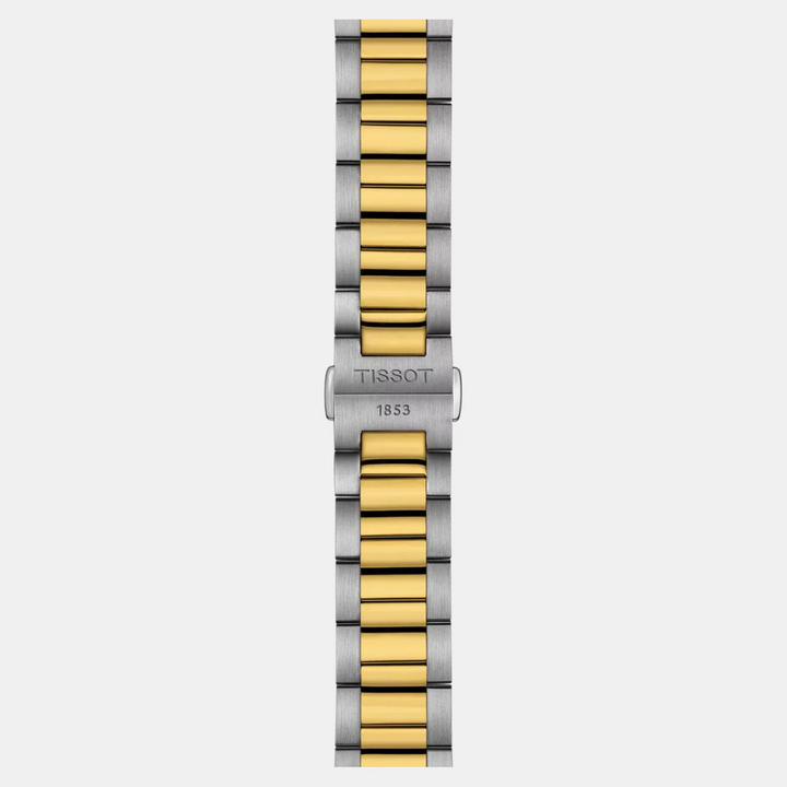 Tissot PR 100 40mm Quartz Watch – White Dial Two-Tone