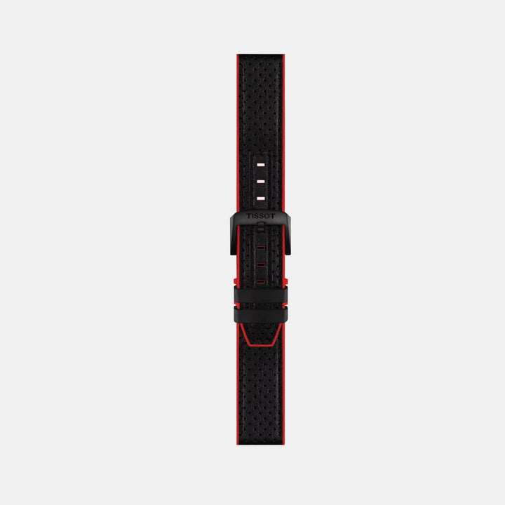 Tissot PR 100 Chronograph 40mm Quartz Watch – Black Dial Leather Strap