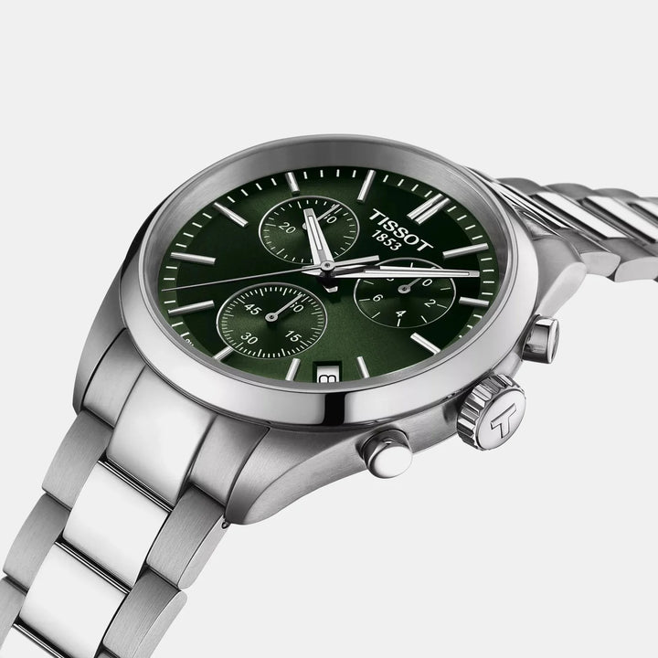 Tissot PR 100 Chronograph 40mm Quartz Watch – Green Dial