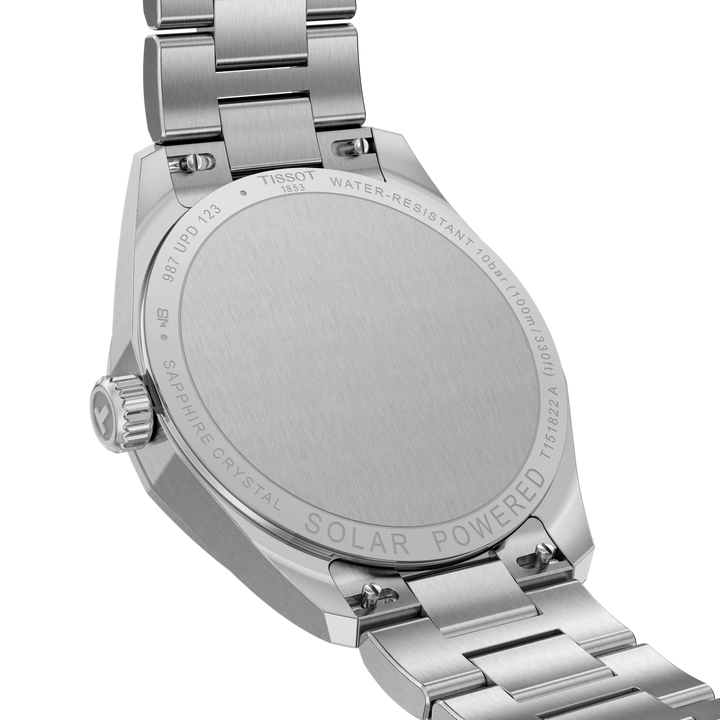 Tissot PRC 100 Solar 34mm Silver Dial Stainless Steel