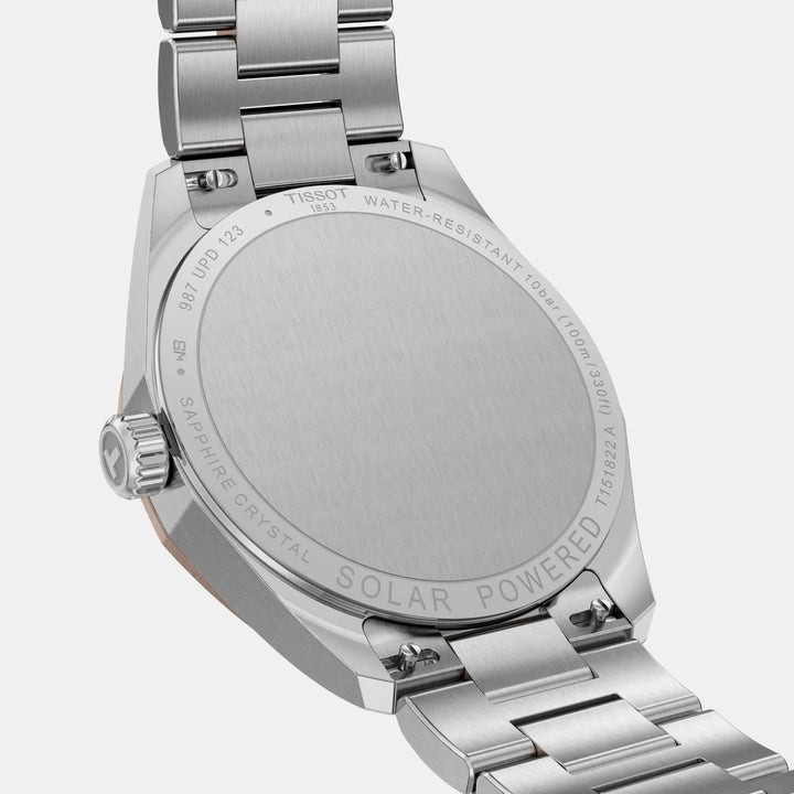 Tissot PRC 100 Solar 34mm Mother-of-Pearl Dial Two-Tone Bracelet