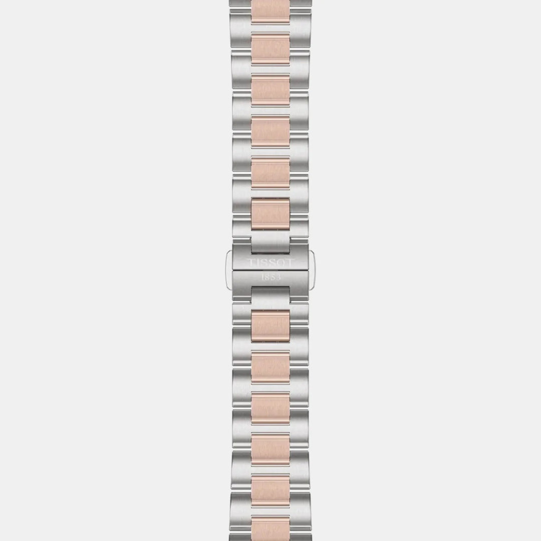 Tissot PRC 100 Solar 34mm Mother-of-Pearl Dial Two-Tone Bracelet