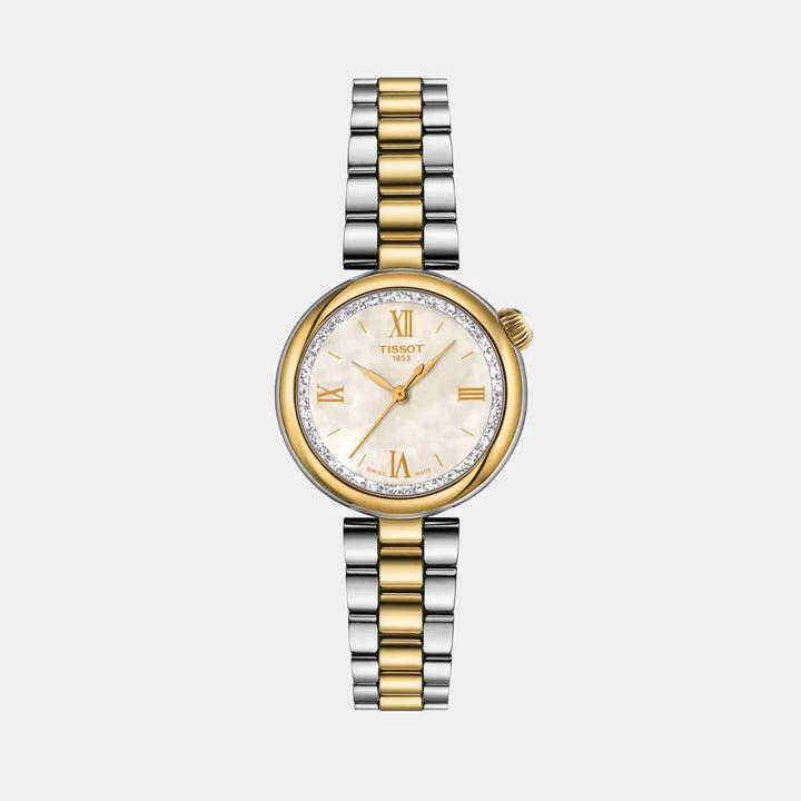 Tissot Desir 28mm Mother-of-Pearl Dial Yellow Gold Two-Tone