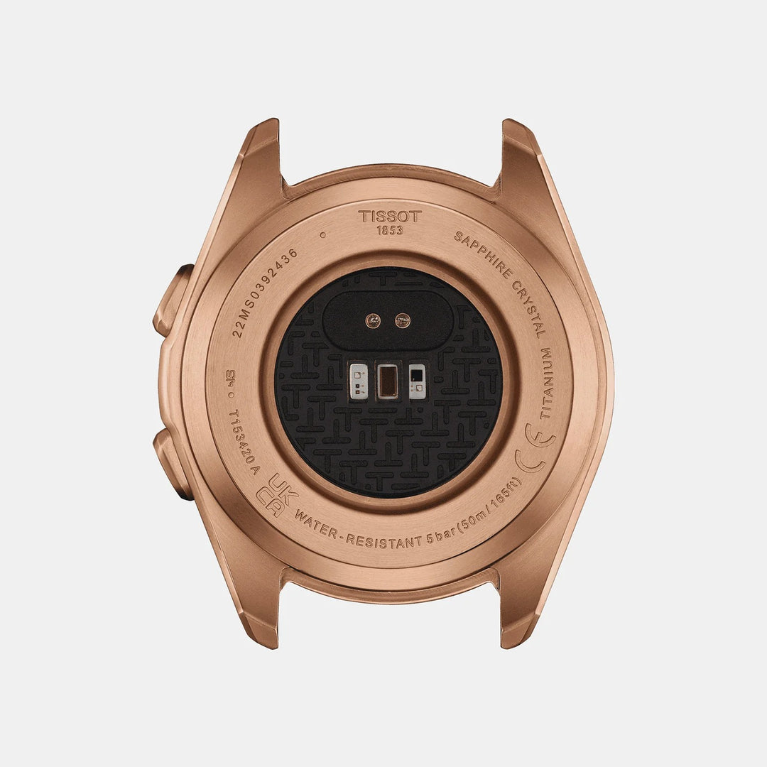 Tissot T-Touch Connect Sport 43.75mm Solar Smartwatch Peach Strap