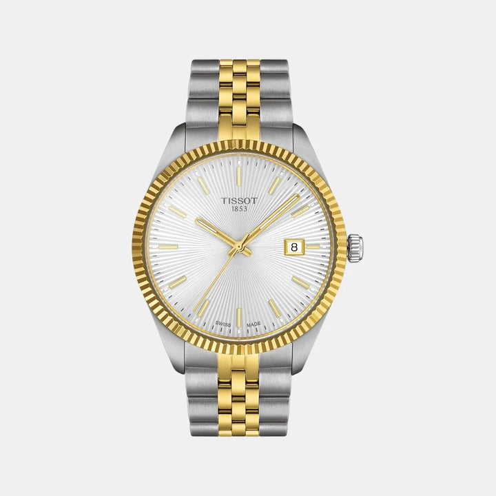 Tissot Ballade 40mm Silver Dial Two-Tone Rose Gold Bracelet