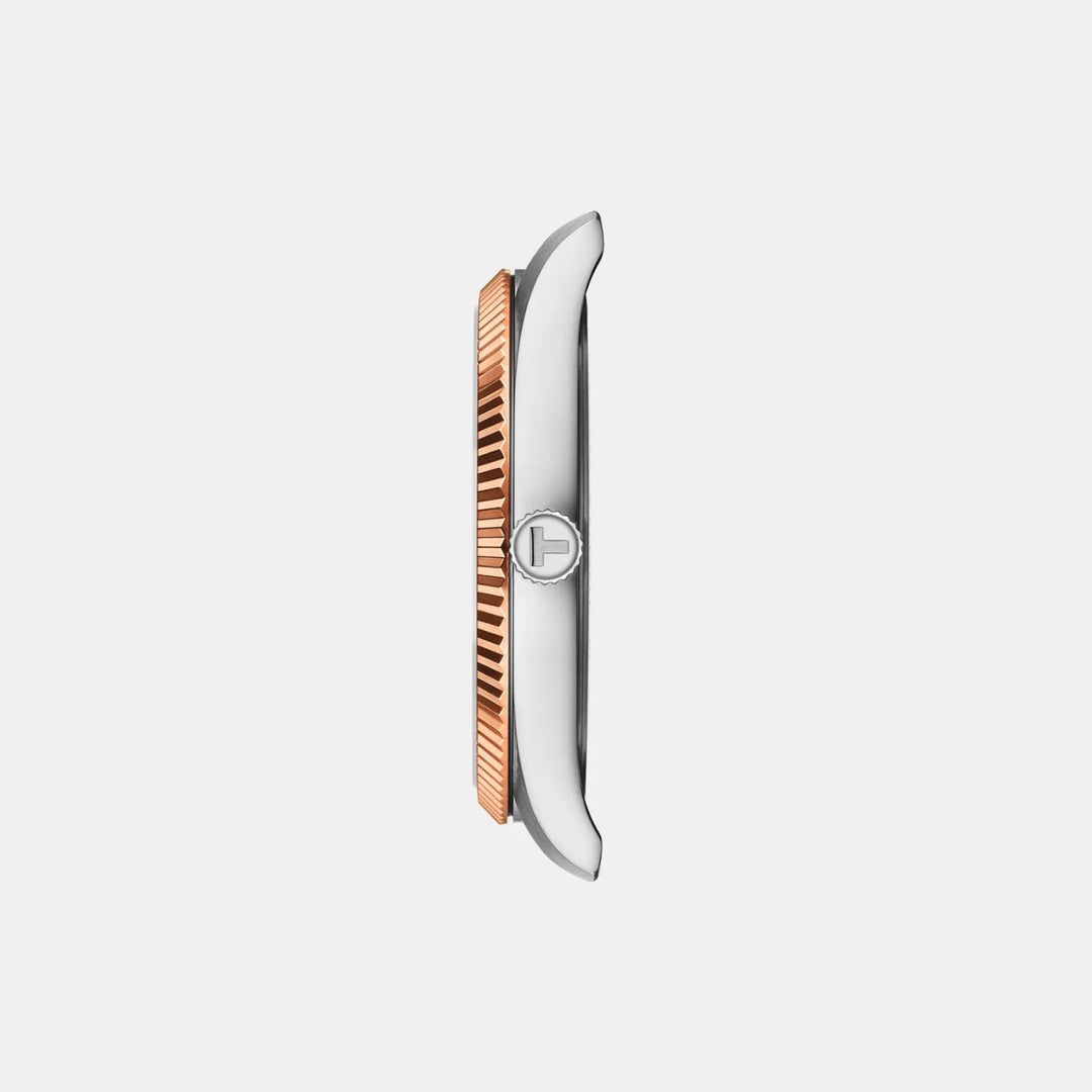 Tissot Ballade 40mm Blue Dial Two-Tone Rose Gold Bracelet