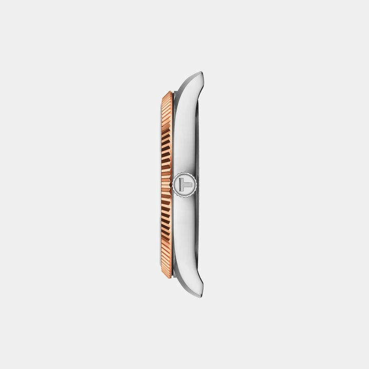 Tissot Ballade 40mm Blue Dial Two-Tone Rose Gold Bracelet