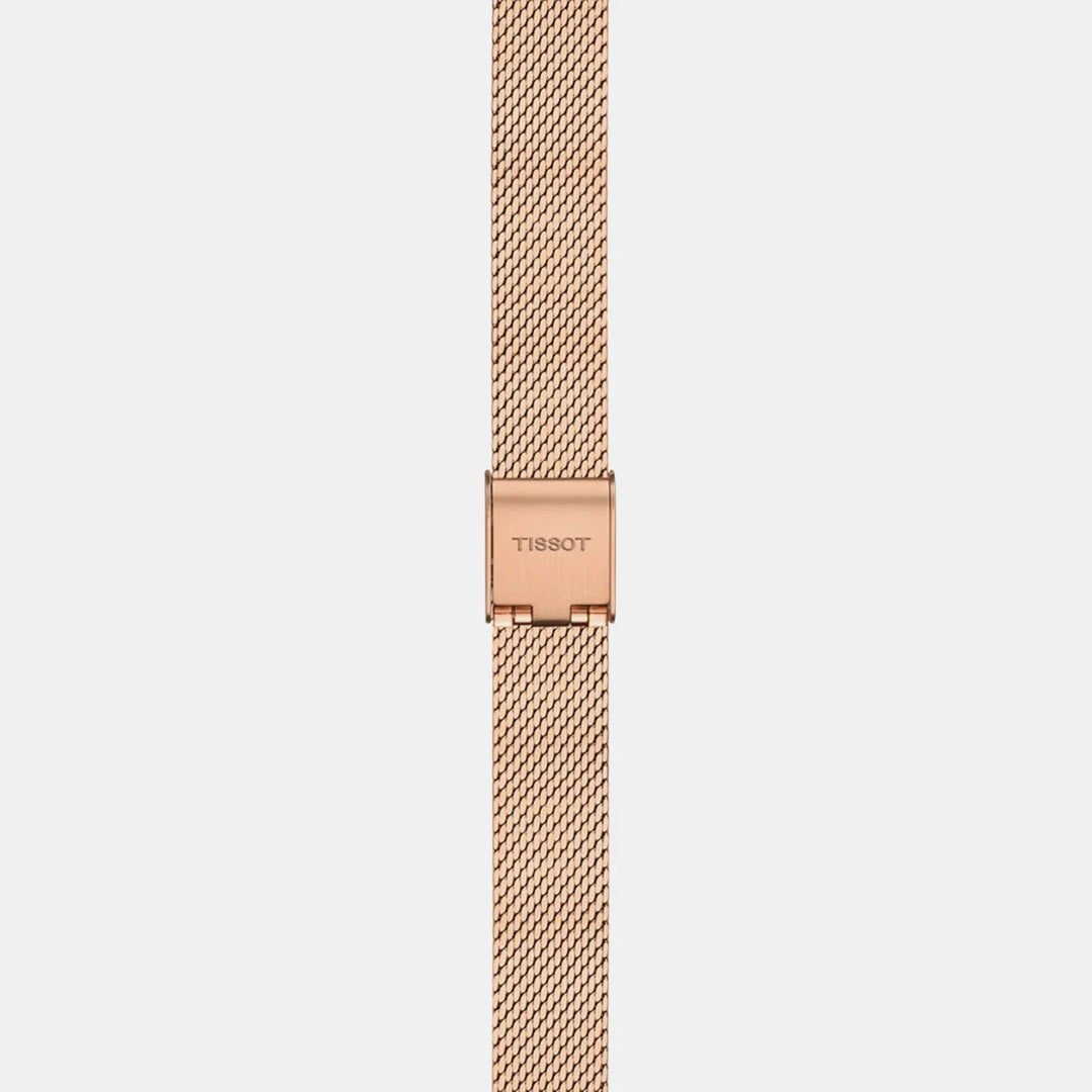 Tissot SRV 30mm Silver Dial Rose Gold Milanese Bracelet