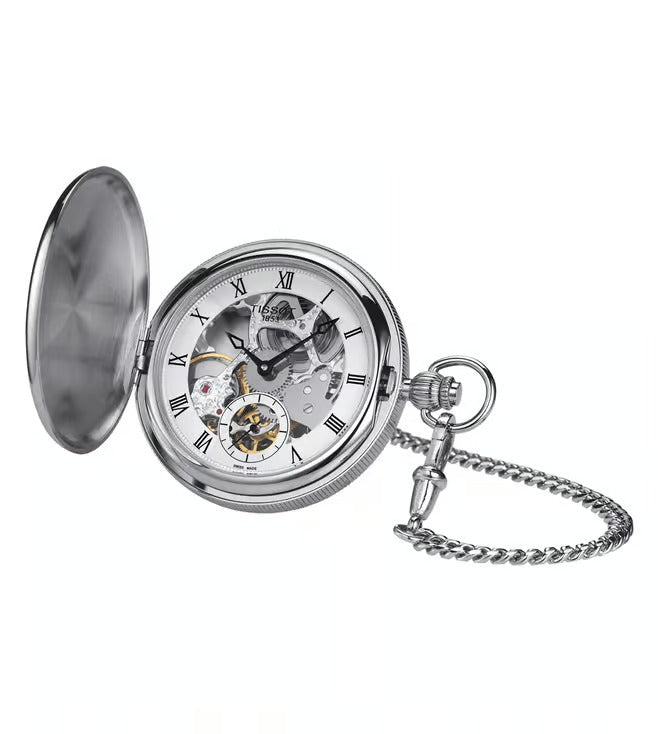 Tissot Bridgeport Mechanical Skeleton Pocket Watch